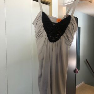 Metro park tank gray/taupe with black detail